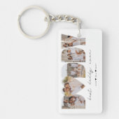 最高のDaddy Everモダン Photo Collage Father's Day キーホルダー (正面)