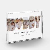 最高のDaddy Everモダン Photo Collage Father's Day フォトブロック (左)