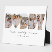 最高のDaddy Everモダン Photo Collage Father's Day フォトプラーク (側面)