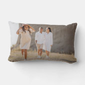 最高のDaddy Everモダン Photo Collage Father's Day ランバークッション (裏面)