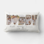 最高のDaddy Everモダン Photo Collage Father's Day ランバークッション (正面)