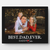 「最高のDaddy Ever」の写真コラージュ フォトプラーク (正面)