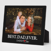 「最高のDaddy Ever」の写真コラージュ フォトプラーク (側面)