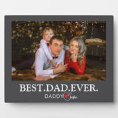 「最高のDaddy Ever」の写真コラージュ フォトプラーク (正面)