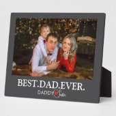 「最高のDaddy Ever」の写真コラージュ フォトプラーク (側面)