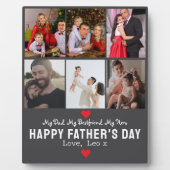 「最高のDaddy Ever」の写真コラージュ フォトプラーク (正面)