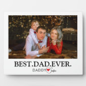 「最高のDaddy Ever」の写真コラージュ フォトプラーク (正面)