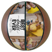 最高のDaddy Ever & シンプルFamily Photo Father's Day バスケットボール (縦)