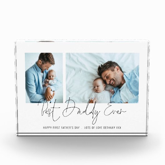 最高のDaddy Ever 2 Photos Script 1st Fanthers Day フォトブロック (正面)