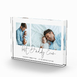 最高のDaddy Ever 2 Photos Script 1st Fanthers Day フォトブロック