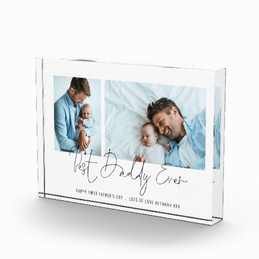 最高のDaddy Ever 2 Photos Script 1st Fanthers Day フォトブロック (右)