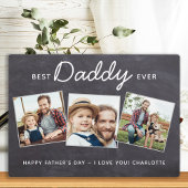 最高のDADDY Ever 3パーソナライズされた Photo Father's Day フォトプラーク