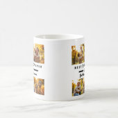 最高のDaddy Ever 5 Photo Collage Father's Day コーヒーマグカップ (中央)