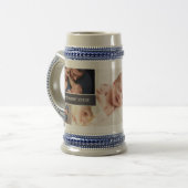 最高のDaddy Ever 5 Photo Collage Father's Day ビールジョッキ (正面左)