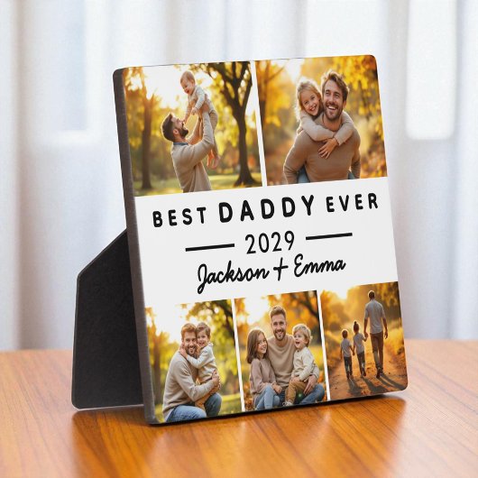 最高のDaddy Ever 5 Photo Collage Father's Day フォトプラーク