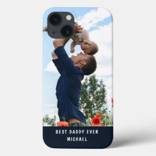 最高のDaddy Ever Add Your Own Photo名前をカスタムする iPhone 13ケース