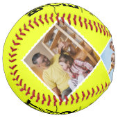 最高のDaddy Ever Faters素朴 Dayフォトコラージュ ソフトボール (正面左)