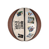 最高のDaddy Ever Faters素朴 Dayフォトコラージュ ミニバスケットボール (縦)