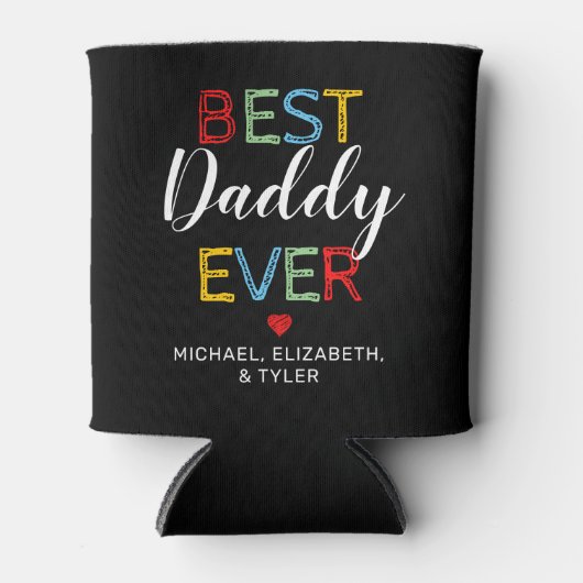 最高のDaddy Ever Gift 4 Photo 缶クーラー (正面)