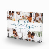 最高のDaddy Ever Photo Collage Father's Day Gift フォトブロック (右)