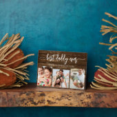 最高のDaddy Ever Wood Father's Day Photo Collage フォトプラーク (側面)