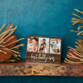 最高のDaddy Ever Wood Father's Day Photo Collage フォトプラーク (側面)