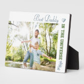 最高のDaddy in the Universe写真 フォトプラーク (側面)