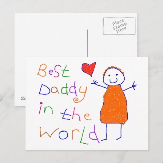 最高のDaddy in World ポストカード (正面/裏面)