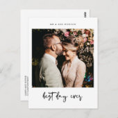 最高のDay 結婚 Thever's Photoサンキューカード ポストカード (正面/裏面)