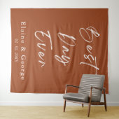 最高のDay Everの写真結婚プロップ背景 タペストリー (インサイチュ(横))
