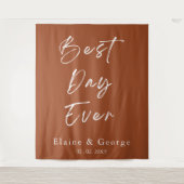 最高のDay Everの写真結婚プロップ背景 タペストリー (正面)