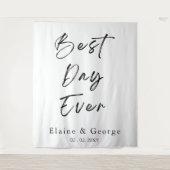 最高のDay Everの写真結婚プロップ背景 タペストリー (正面)