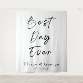 最高のDay Everの写真結婚プロップ背景 タペストリー