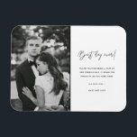 最高のDay Ever白黒の写真結婚ありがとう マグネット<br><div class="desc">白黒最高のの「日々」の結婚デザインのあなたの磁石は、あなたの写真を特集します。あなたの家族と友達にあなたのお祝いの一部であることのあなたの感謝を示す結婚あなたの磁石の写真とカスタマイズ、それは何年も思い出に残るキープサケ感謝していー。</div>