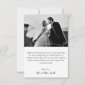 最高のDay Ever結婚の写真サンキューカード サンキューカード (裏面)