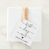 最高のDay Ever贈り物のラベル、結婚の贈り物のラベル、Kraft フェイバータグ (インサイチュ)