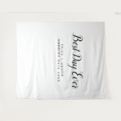 最高のDay  Ever カスタム Tapestry 結婚 Backdrop's Tapestry タペストリー (正面(横))