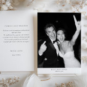 「最高のDay Ever」写真の結婚サンキューカード 招待状