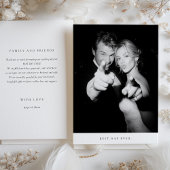 「最高のDay Ever」写真の結婚サンキューカード 招待状