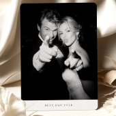 「最高のDay Ever」写真の結婚サンキューカード 招待状