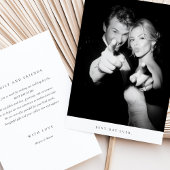 「最高のDay Ever」写真の結婚サンキューカード 招待状