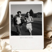 「最高のDay Ever」写真の結婚サンキューカード 招待状