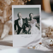 「最高のDay Ever」写真の結婚サンキューカード 招待状