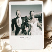 「最高のDay Ever」写真の結婚サンキューカード 招待状