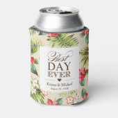 最高のDAY EVER – 熱帯葉フローラ 缶クーラー (缶裏面)