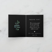 最高のDay Ever Blackの写真結婚ありがとう サンキューカード (内部)