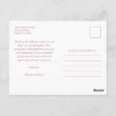 最高のDay Ever Cute Script Photo結婚's Thank You ポストカード (裏面)