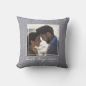 最高のDay Ever Photo Script新婚の日結婚付 クッション (正面)