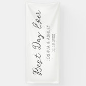 最高のDay Ever Script Writhal結婚's Welcome 横断幕 (縦)