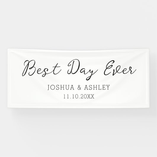 最高のDay Ever Script Writhal結婚's Welcome 横断幕 (横)